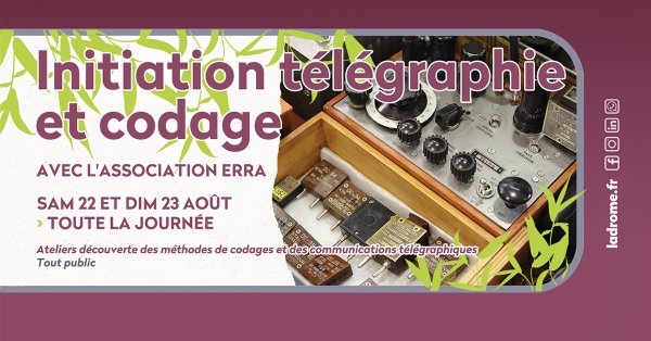 image pour INITIATION TÉLÉGRAPHIE ET CODAGE PAR L'ASSOCIATION ERRA 